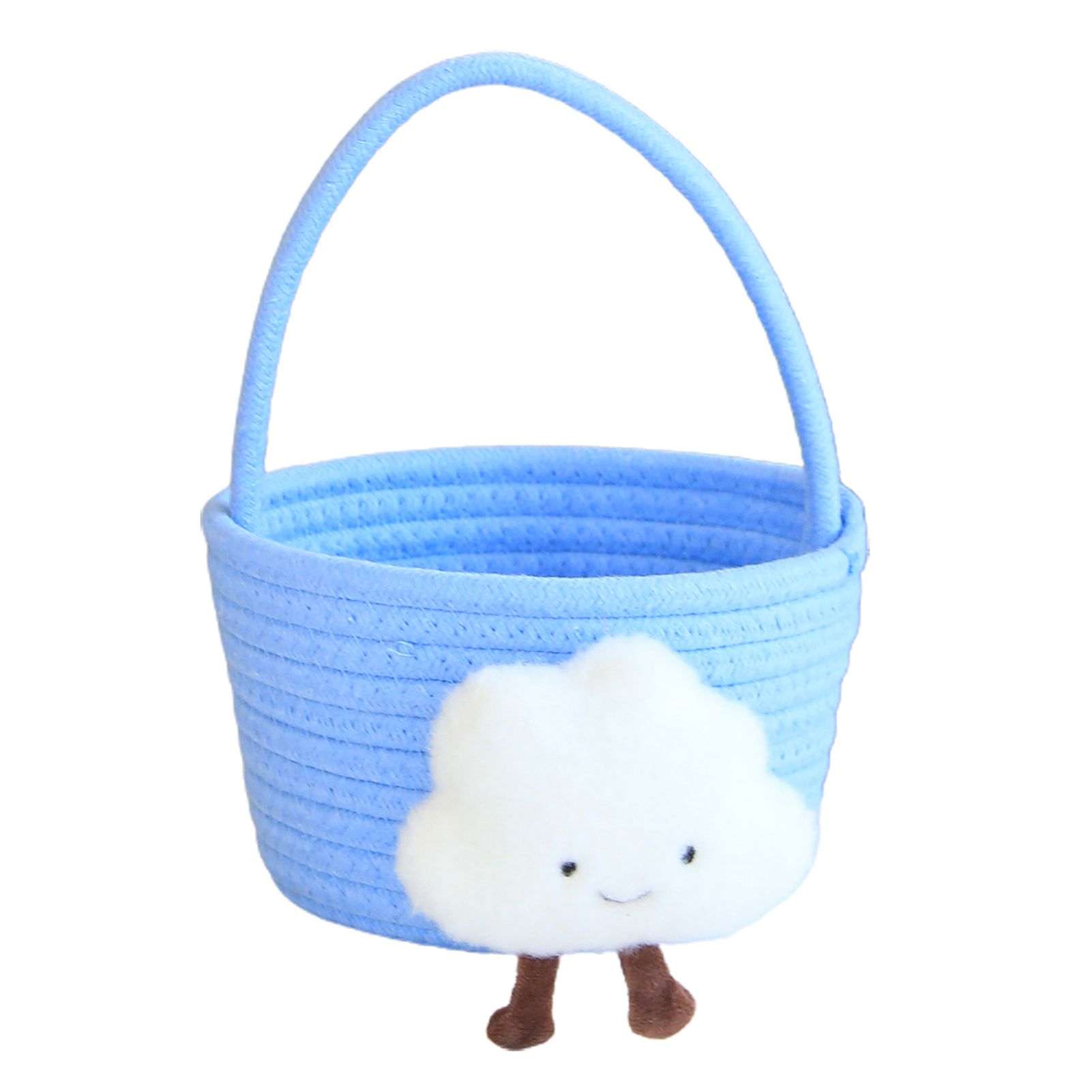 Cotton Rope Basket Soft-touching Flat Bottom Cotton Rope Basket