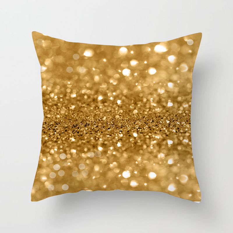 Nordic Style Pillowcase Leaves Geometry Pillow Case Christmas Gold Powder Cushion Cover Cushion Cases Xmas New Year Pillow Cover
