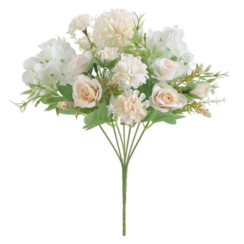 1Pc Artificial Rose Flower Wedding Bridal Hand Bouquet Party Home Floral Decor