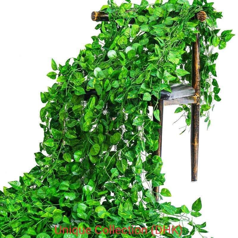 12 Pack Artificial Fake Ivy Leaves Greenery Garlands Hanging For Wedding Party Garden Wall Decoration - Home Decoration Item