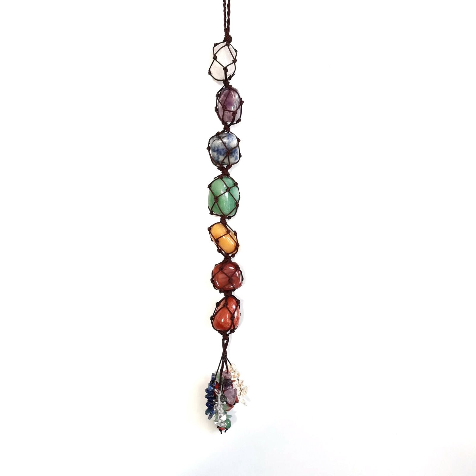 Hanging Decor Wide Application Bright-colored Agate Crashed Stone Exquisite Hanging Widget for Home