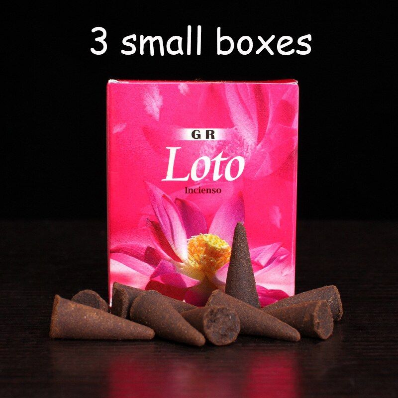 Indian Incense Cones Lotus Scents for Home Wholesale Lots Bulk Cone Incenses with Incense Base Dropshipping