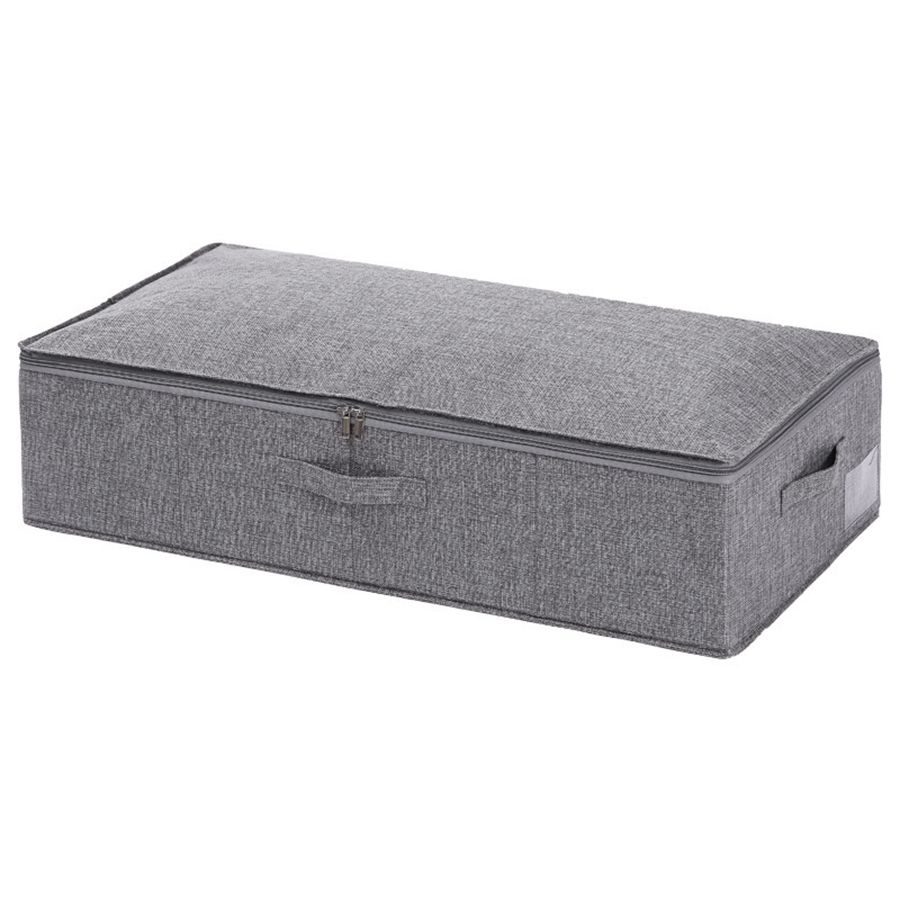 Under Bed Storage Containers Blankets Cloth Shoes Organizer Box with Lids Gray-S