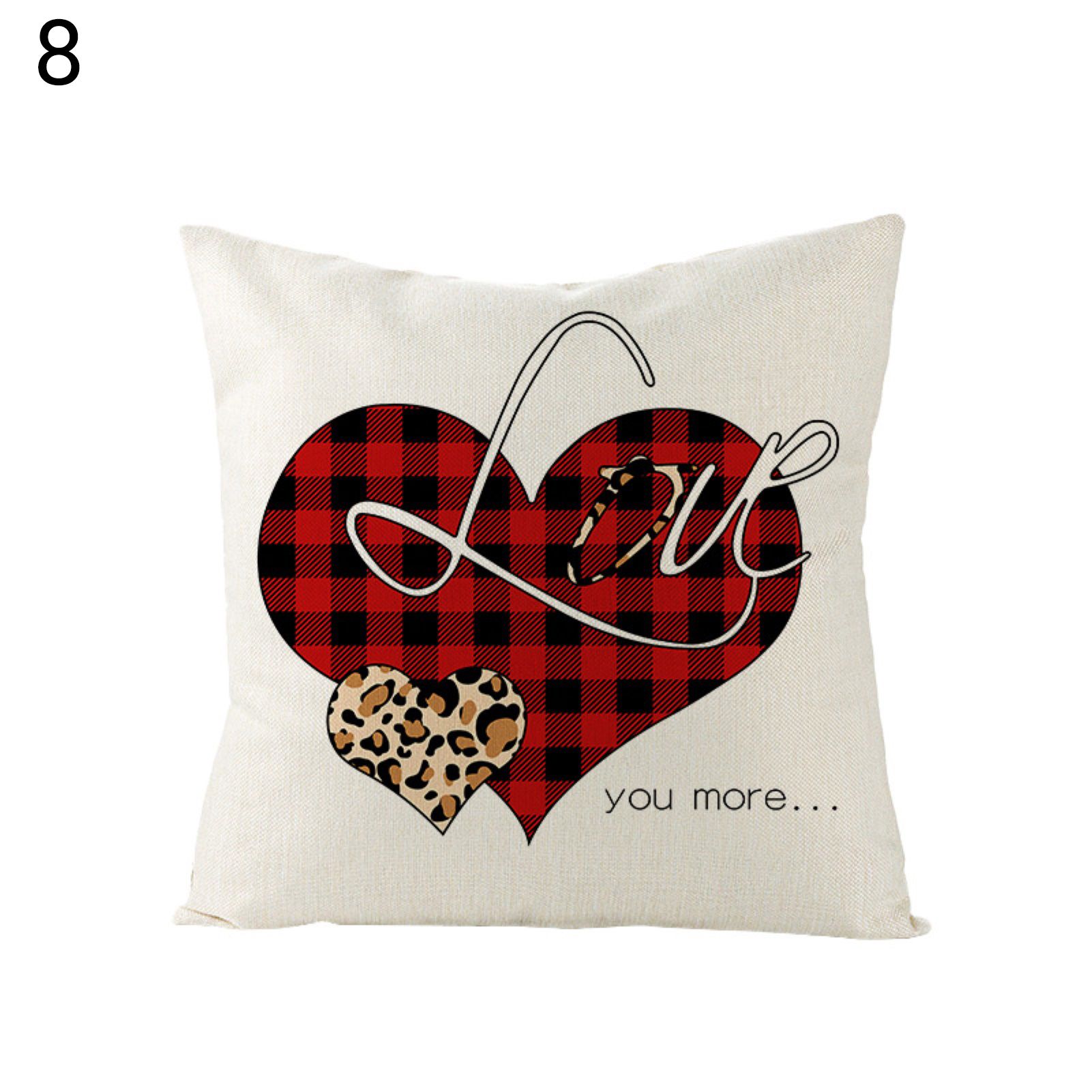 Valentine low Case Easy to Match 45x45cm Linen Valentines Love Decorative lowcase