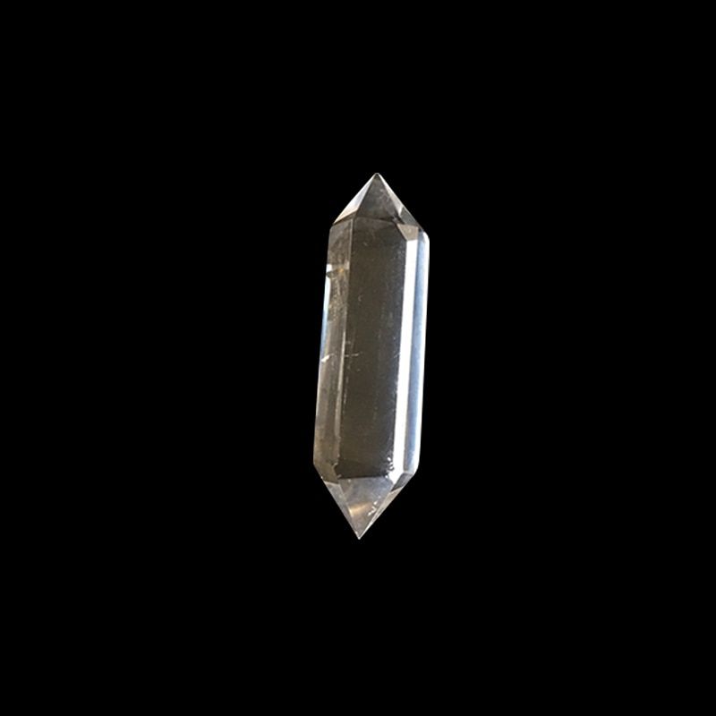 White Crystal Pillar 2 Tips Tansparent Stones and Minerals High Quality Wholesale Factory Stone Runyangshi ZB20