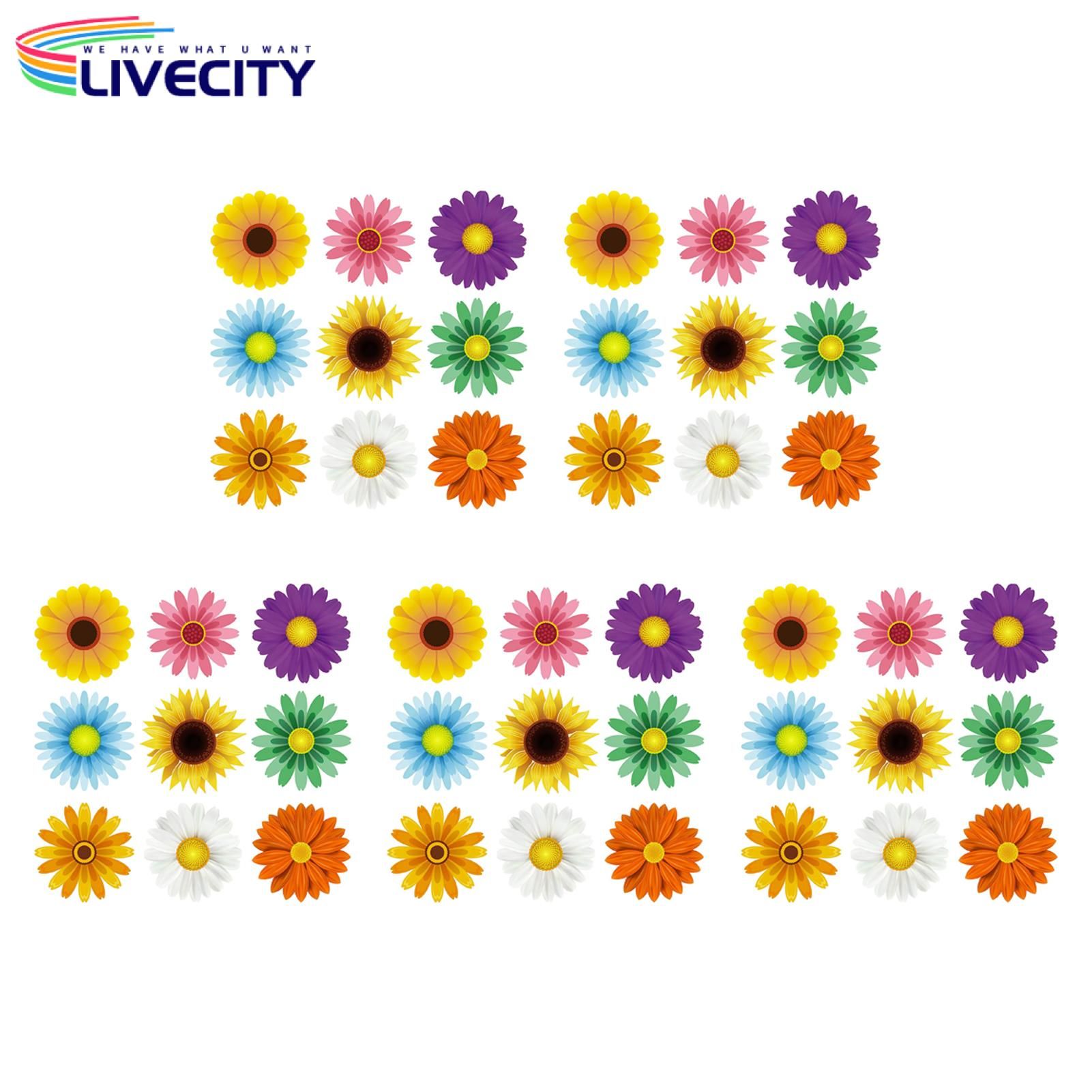 Wall Stickers Eco-friendly Window Butterfly Stickers Flower Cutouts Decals