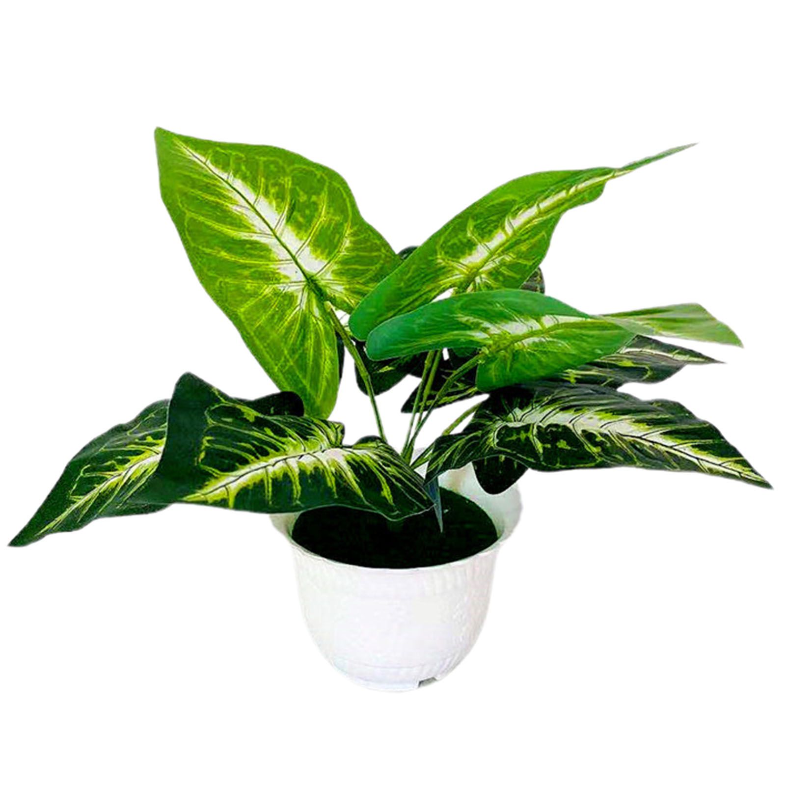 Fake Potted Imitated DIY Flower Leaves Simulated Pot