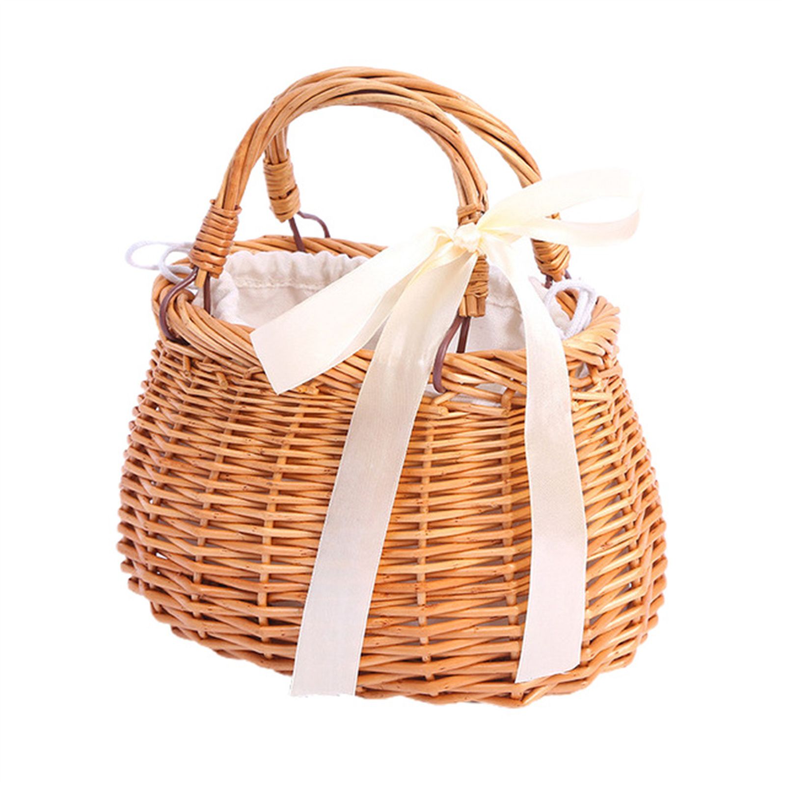 Handbag Rectangle Female Concise Woven Bag