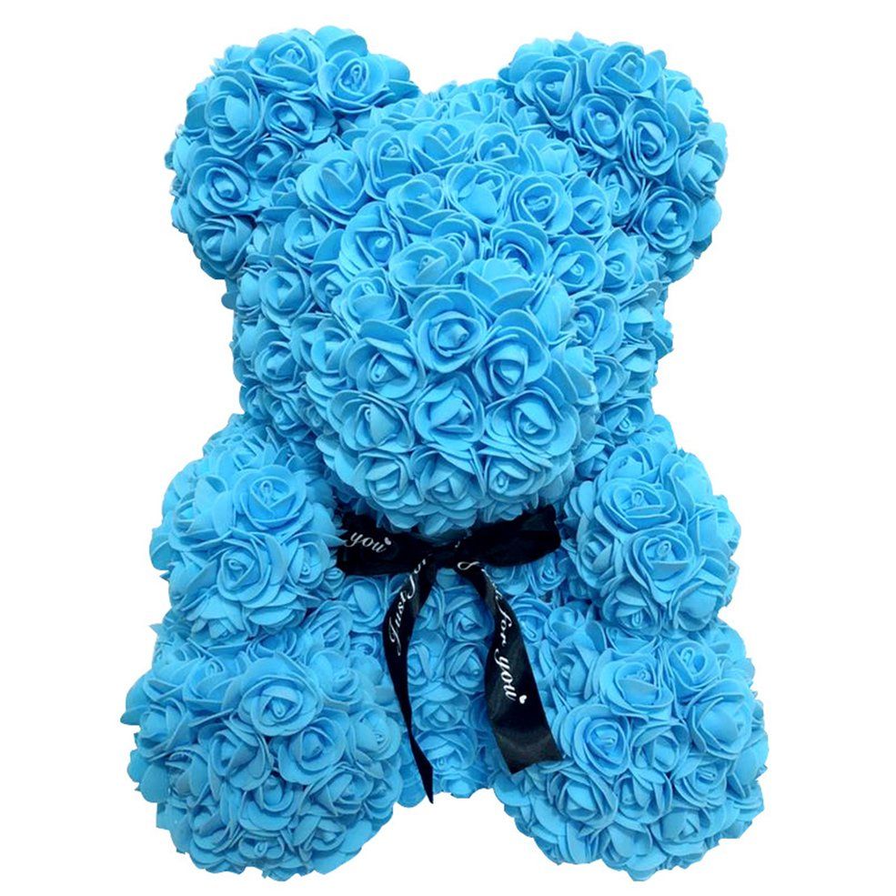 40cm Soap Foam Roses Bear Rose Flower Artificial New Year Women Gifts