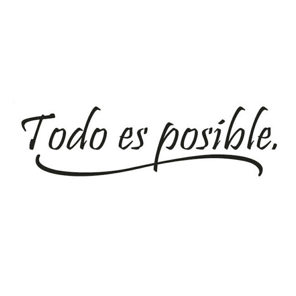 Modern Todo Is Possible Living Room Wall Sticker Removable Personality Sticker
