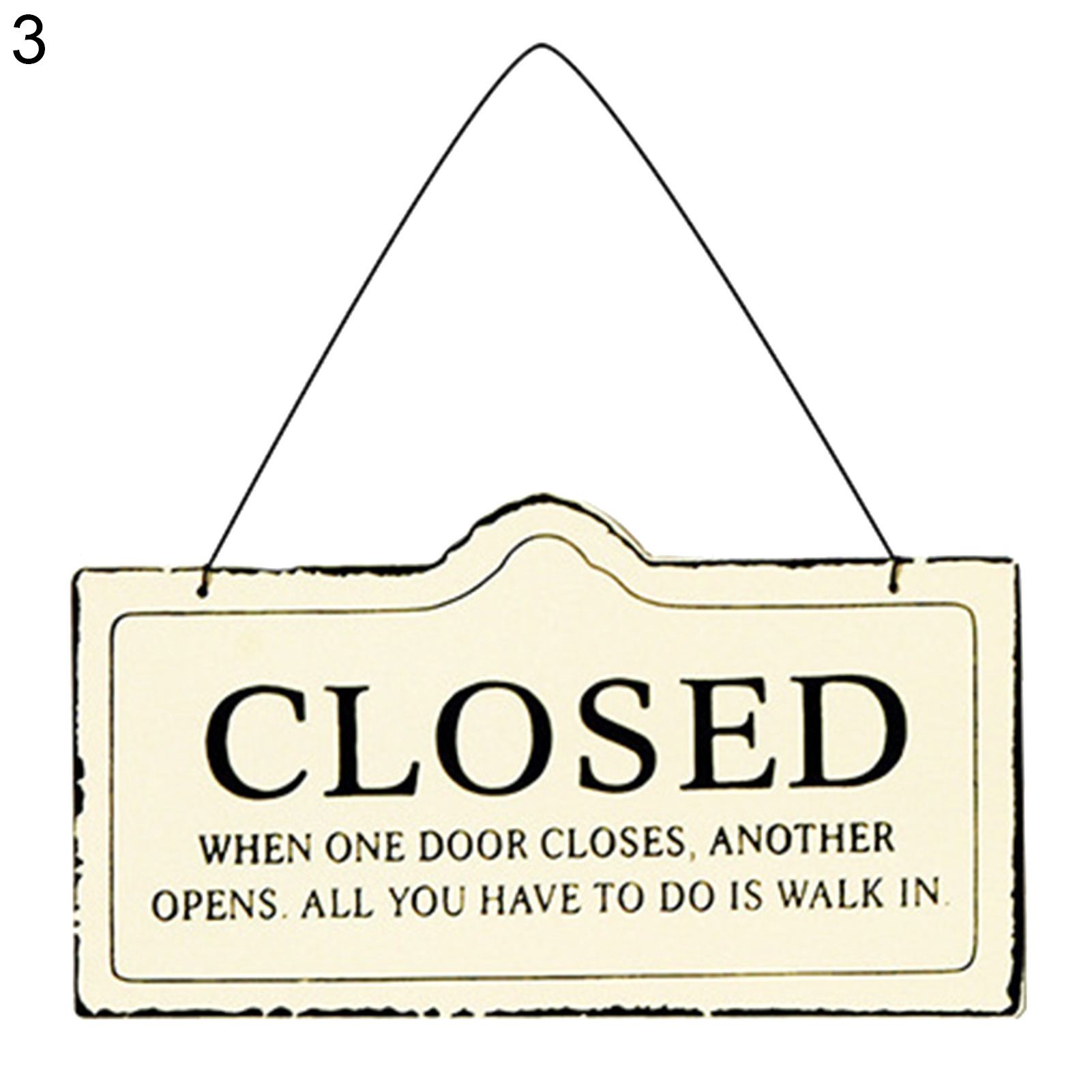 Welcome Plaque Sturdy Vintage Wall Front Door Sign Plaque