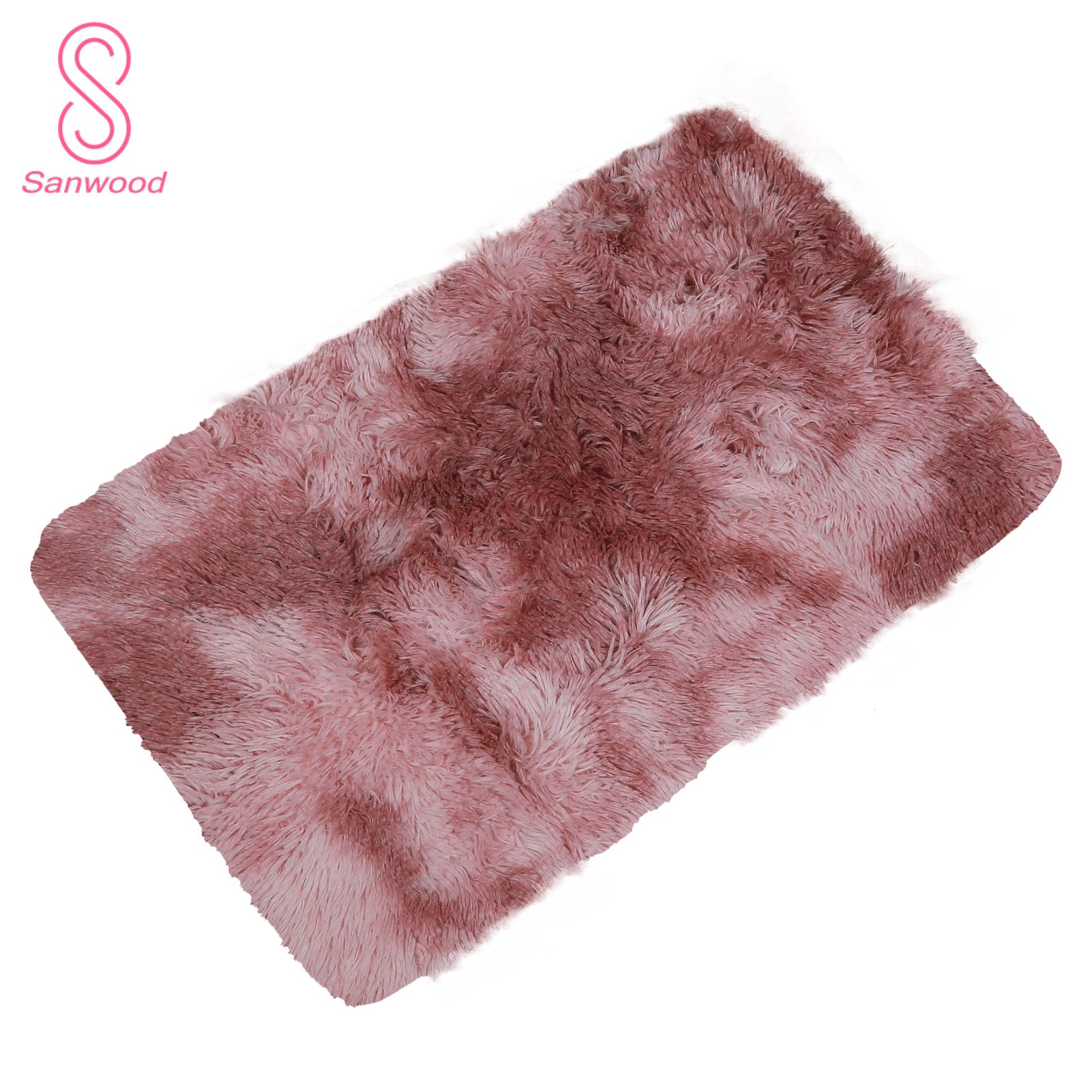 Cute Shaggy Bedside Blanket Floor Mat Carpet Household Living Room Bedroom Decor