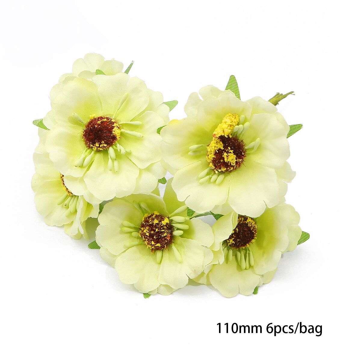 6-144pcs Green Color Hybrid Artificial Flower Cherry Stamen Berries Bundle DIY Christmas Wedding Cake Gift Box Wreaths Decor