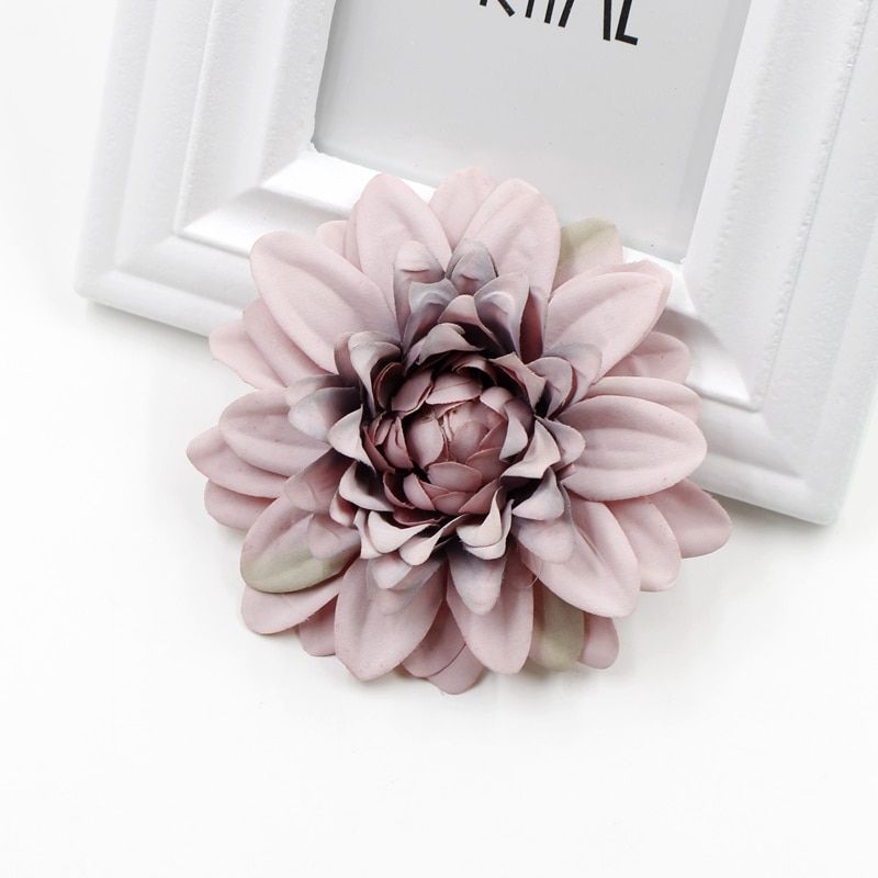2pcs  Artificial Flower Silk Dahlia Daisy For Home Wedding Christmas Decoration DIY Wreath Flower Gift Box Fake Flower Decor