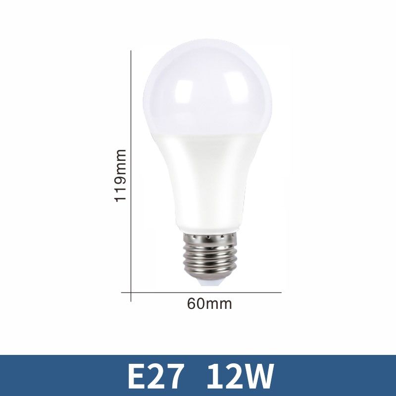 24pcs/Lot LED Bulb Lamps AC220V 20W 18W 15W 12W 9 6 3 E14 E27 For Home Bombillas Lampada Spotlight Lighting Cold/Warm White Lamp