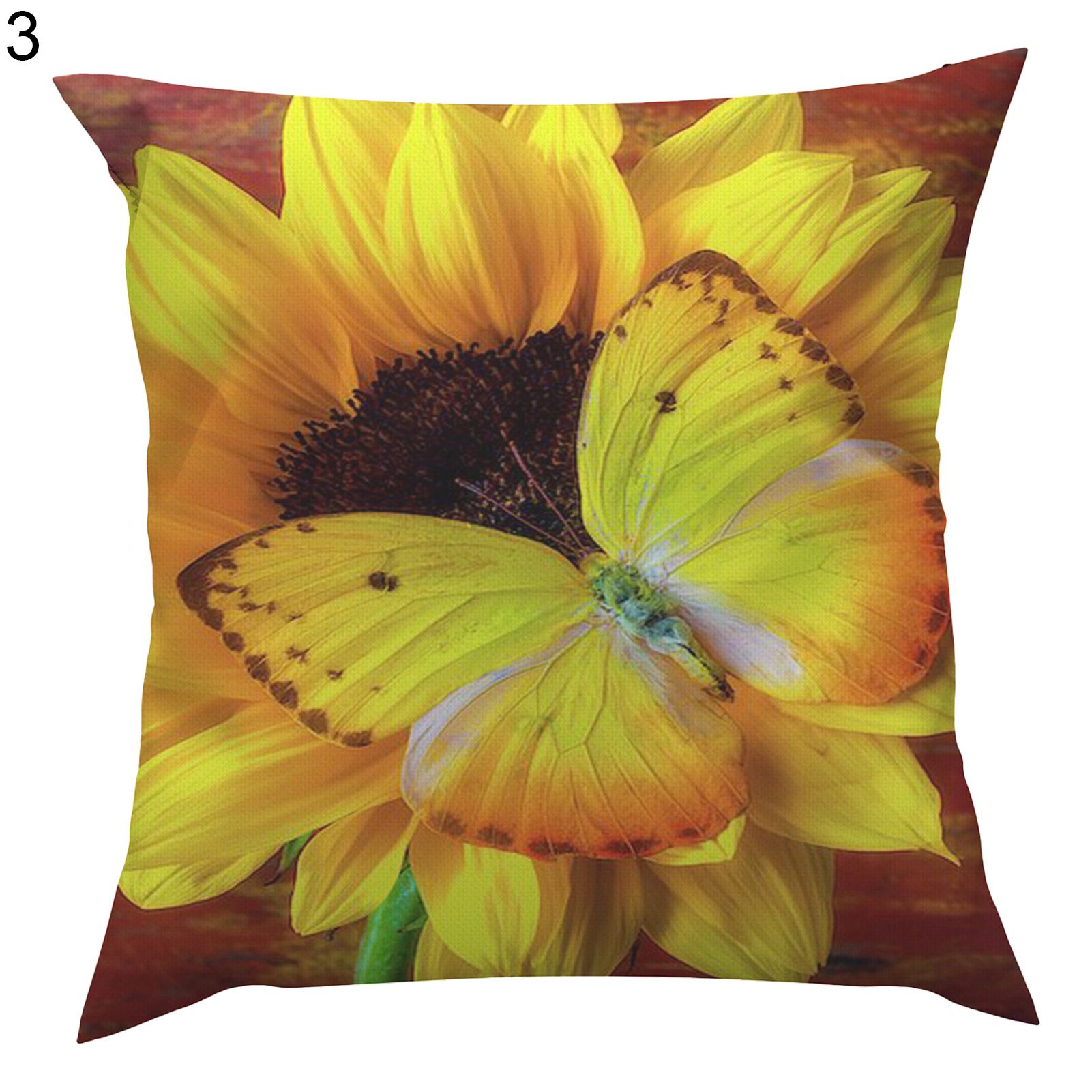 Cushion Case Anti-fading Square Sofa Flower Printed lowcase