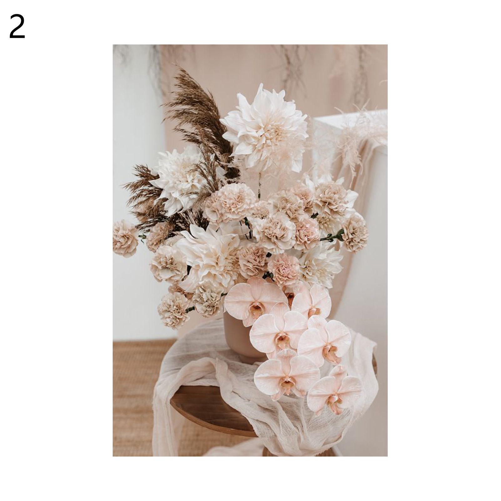 Frameless Picture Charming Vintage Natural Flower Art Poster