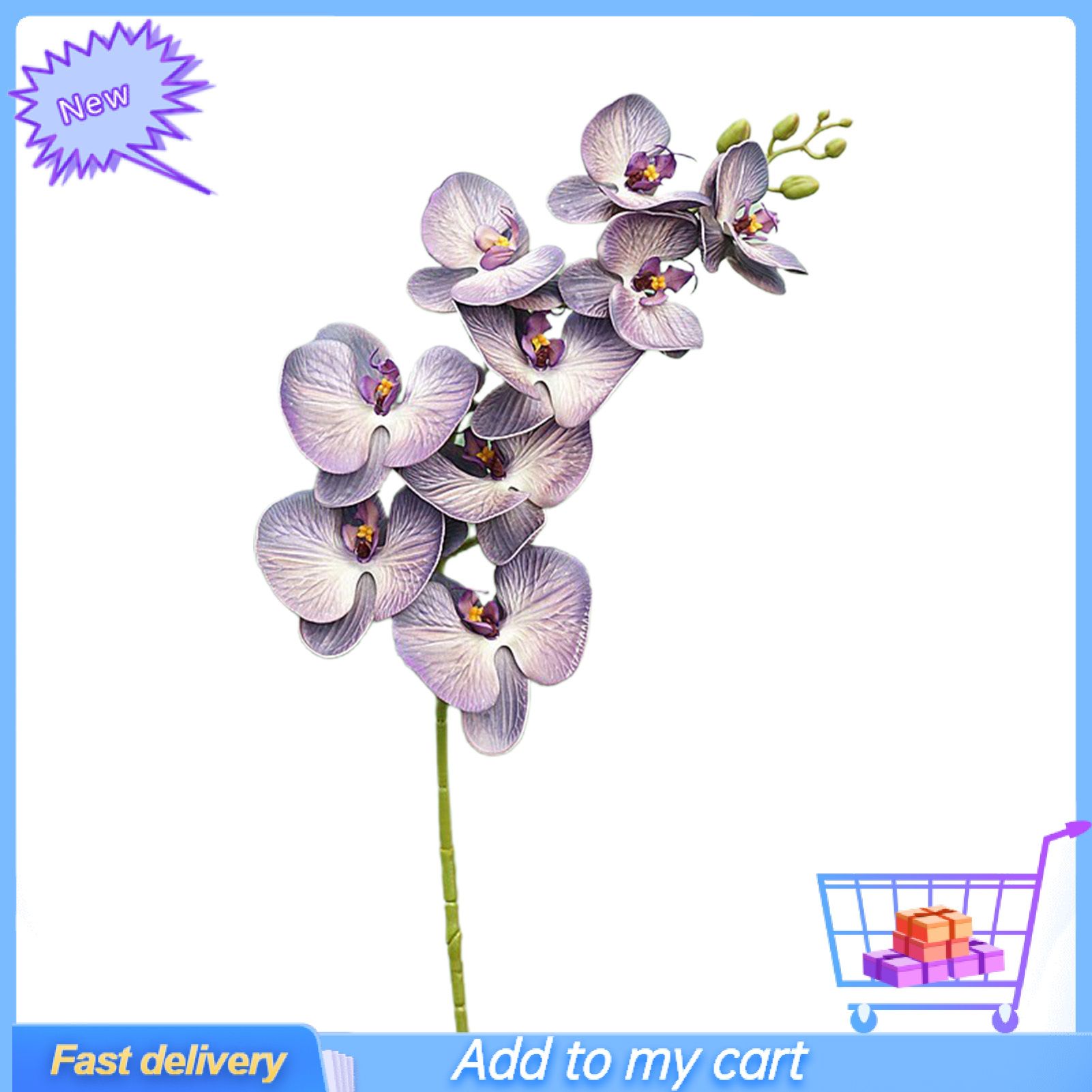 1 Pc DIY Charming Artificial Butterfly Orchid Silicone Table Centerpieces  Flower Wedding Decor