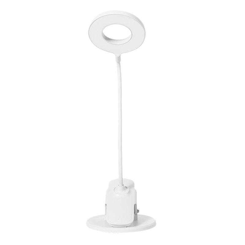 Clip-on Reading Lamp 3 Color Temperature Contact Control Bed Lamp Table Lamp with Flexible Neck