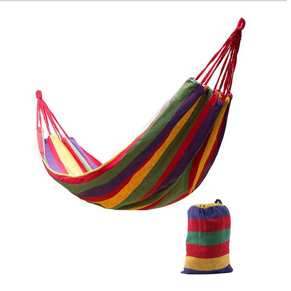 280*80cm 2 Persons Striped Hammock Outdoor Leisure Bed Thickened Hanging Bed