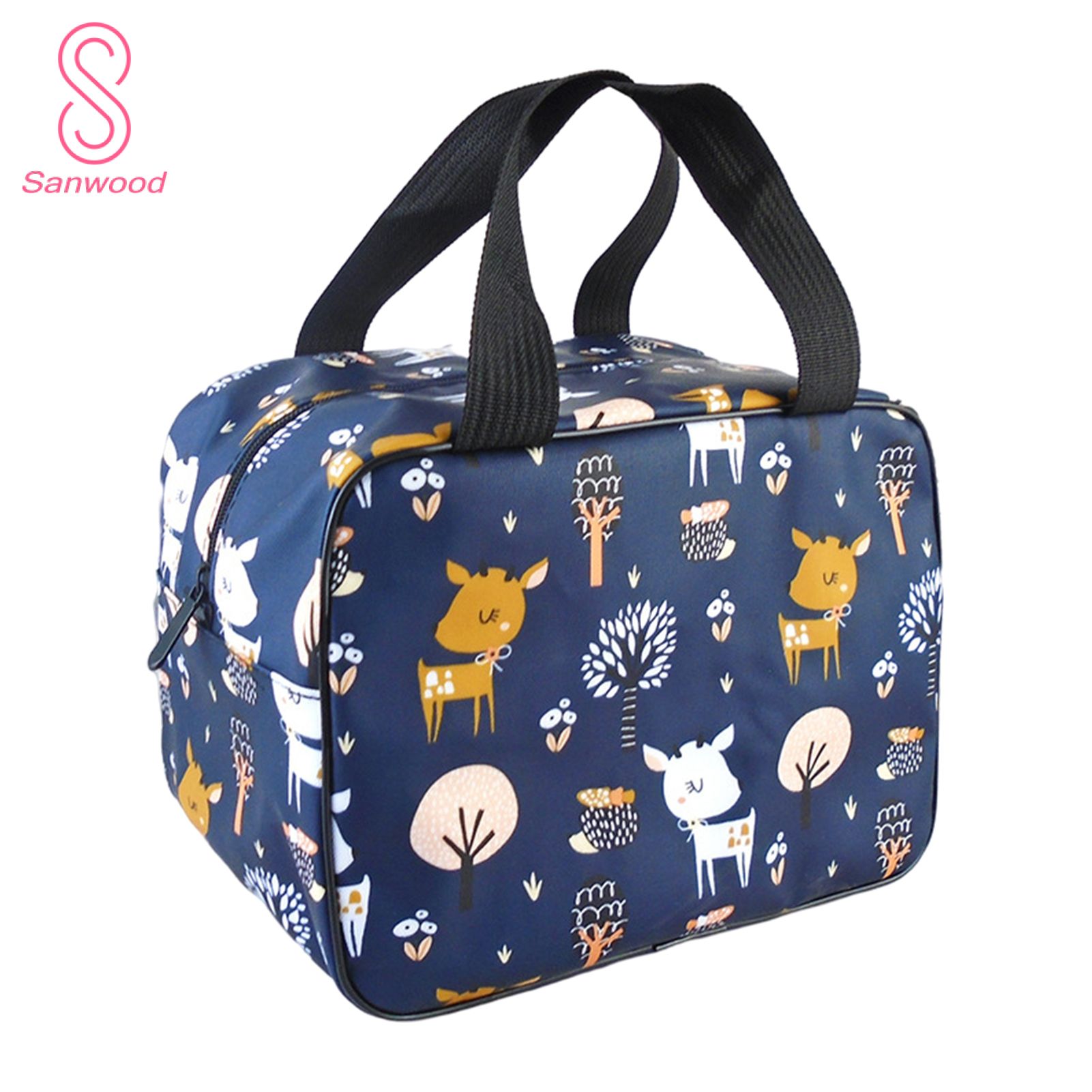 Storage Bag Creative Pattern Cartoon Print Toiletry Cosmetic Makeup Organizer Pouch