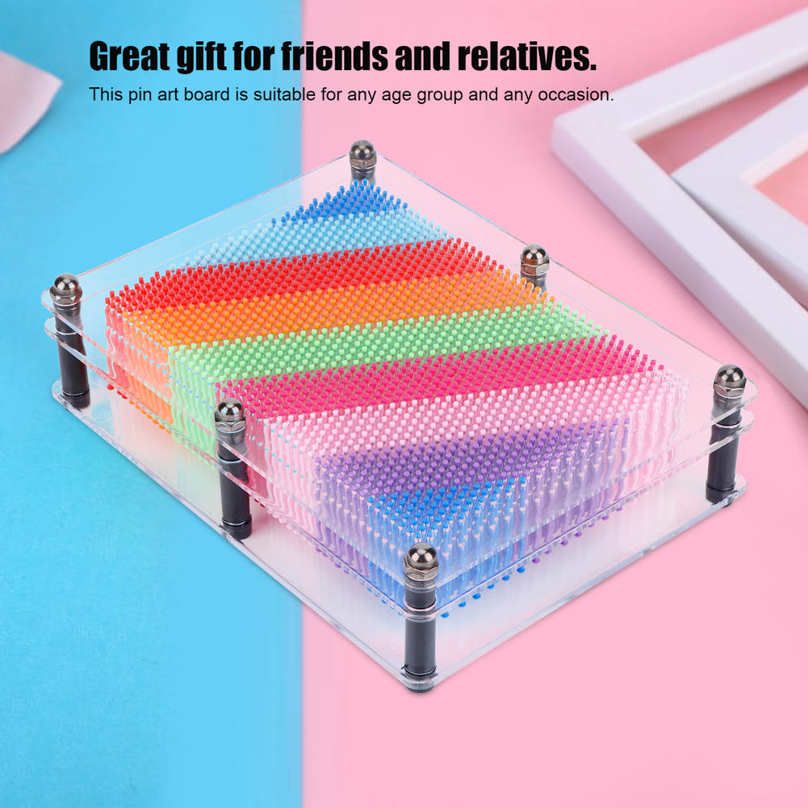 3‑Dimensional Pin Art Board Toy for Sculptures Children Adults Learning Gift Educational