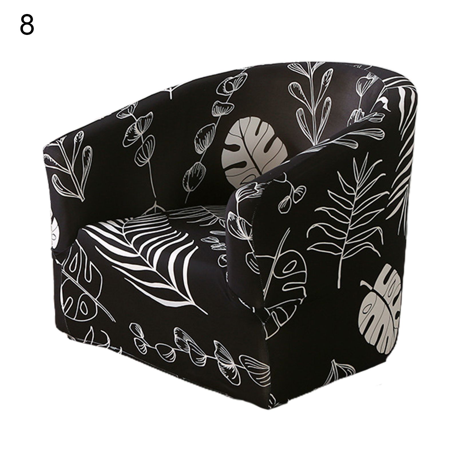 Chair Slipcovers Elastic Soft Polyester Washable Anti-Dust Chair Seat Cover for Home