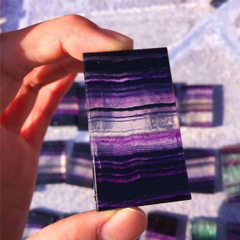 new arrivals drop shipping Natural fluorite Crystal gemstone slice reiki healing chakra purple fluorite crystal gemstone gift