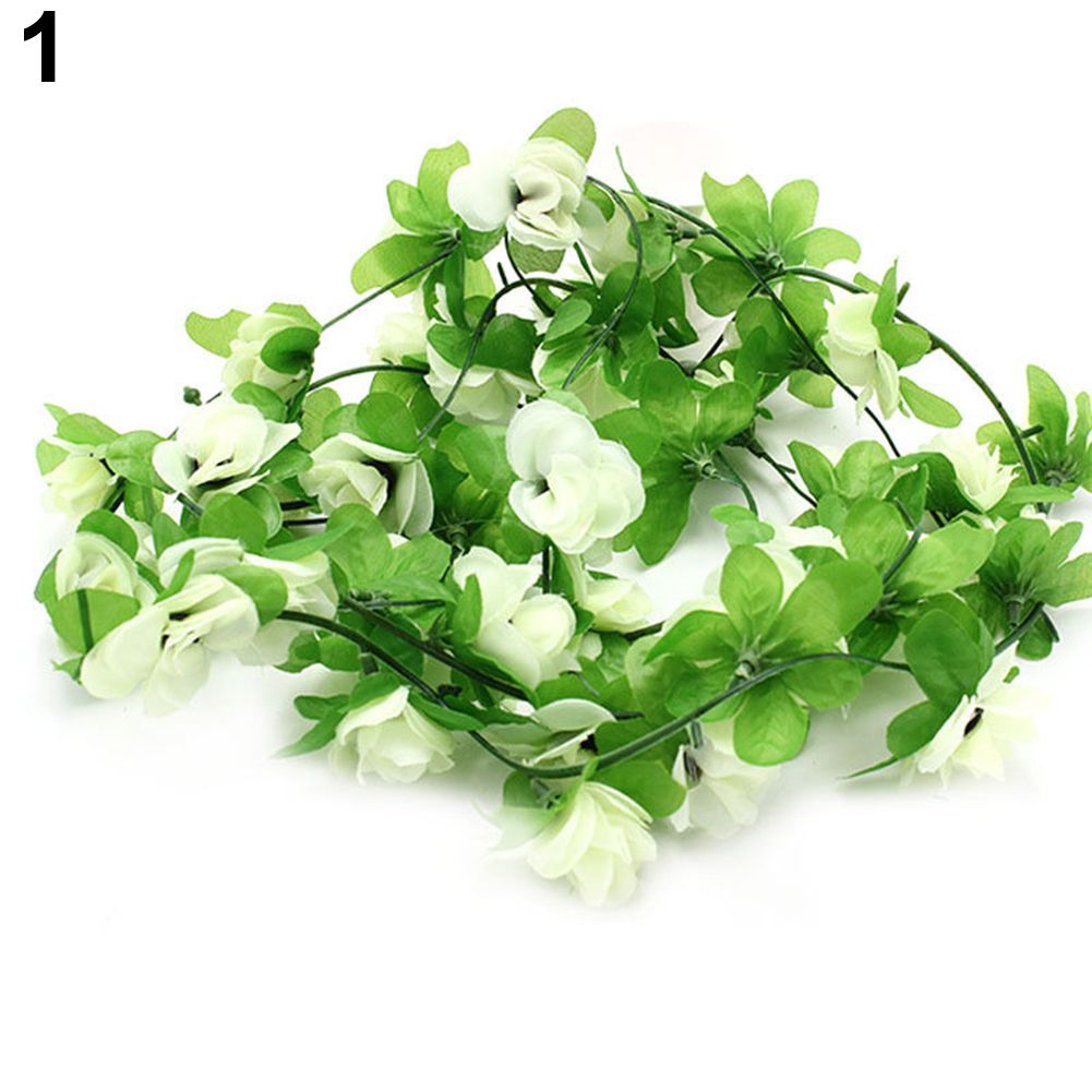 Garden Home Wedding Party Decor Fake Flower Garland Artificial Rose Blossom Vine