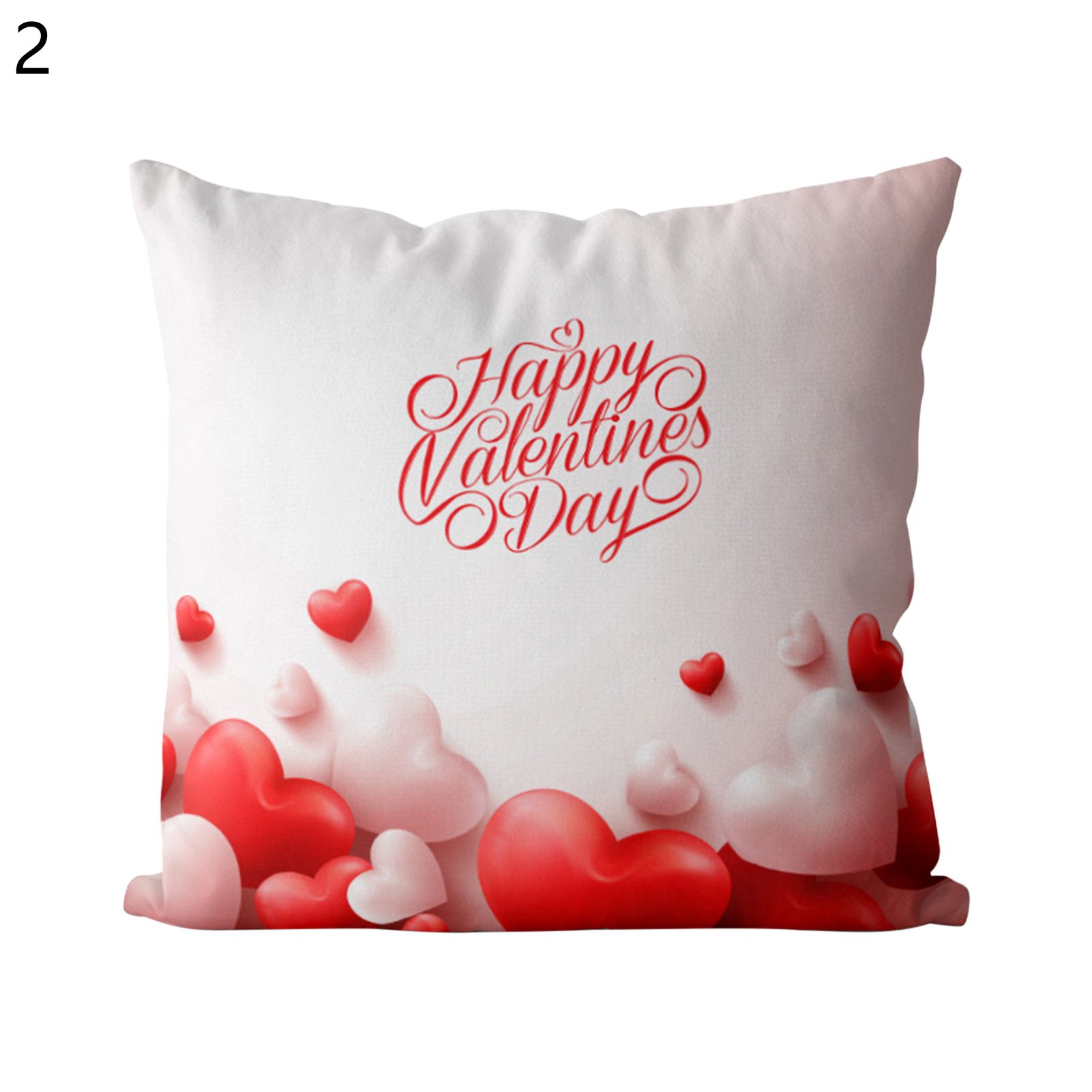 low Case Breathable Red Love Letter Cushion Throw Cover