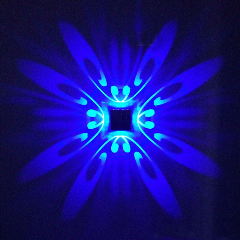 Creative LED Wall Light 3W AC85-265V erfly Modern Light Fixture Luminous Lighting Sconce indoor Wall Decoration