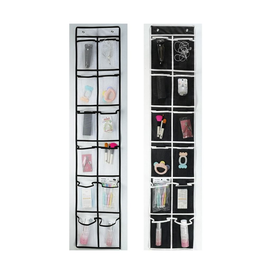 12 Large Mesh Pocket Hanging Shoe Organiser Rack Behind Doors Shoes Rack Storage Household Wall Bag Room Shoes Storage-B