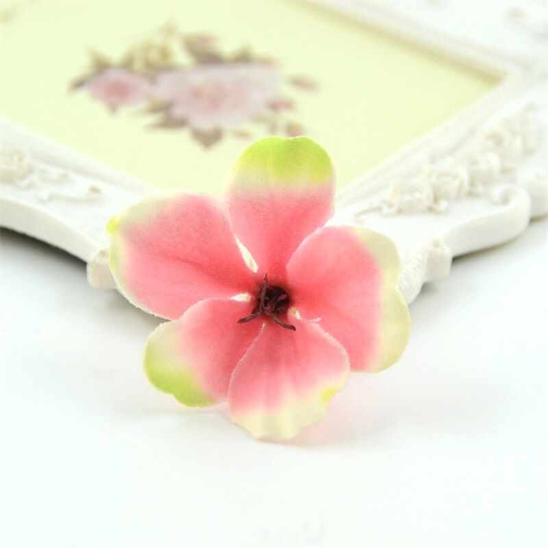 20pcs Cheap 5CM Silk Mini Artificial Flower Heads For Wedding Party Decoration DIY Scrapbook Handmade Wreath Craft Fake Flowers