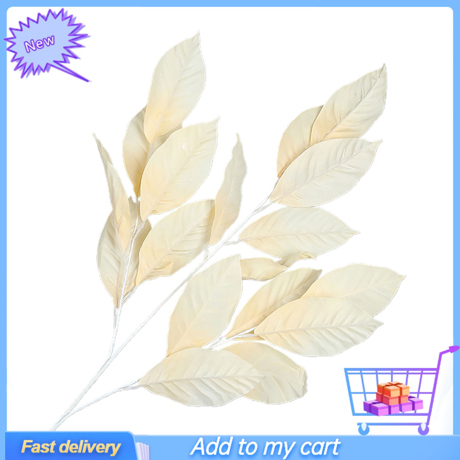 DIY Craft Artificial Leaf  Rubber Leaf Shape Wedding Flower Arrangement Decoration Artificial Leaf for Home