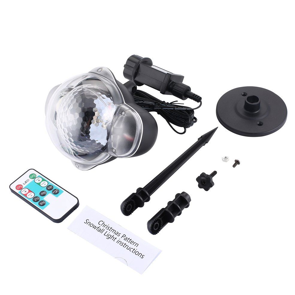 Snowfall LED Lights Remote Christmas Snow Light