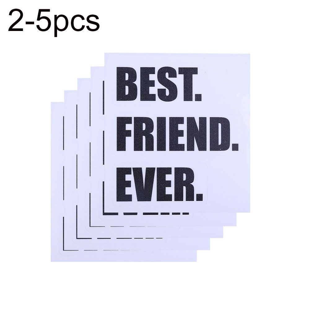 5Pcs Funny Pig Nose Cat Best Friend Love Bag Cup Sticker Fridge Decal Mug Decor