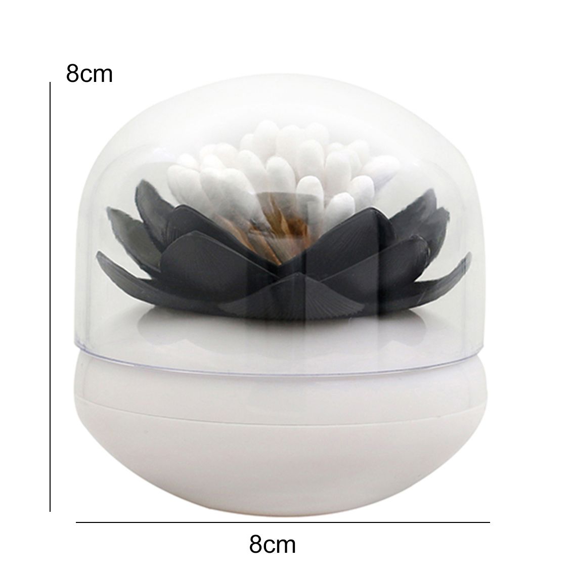 1 Pc Lotus Home Decor Toothpick Cotton Bud Swab Holder Storage Box 4 Colors