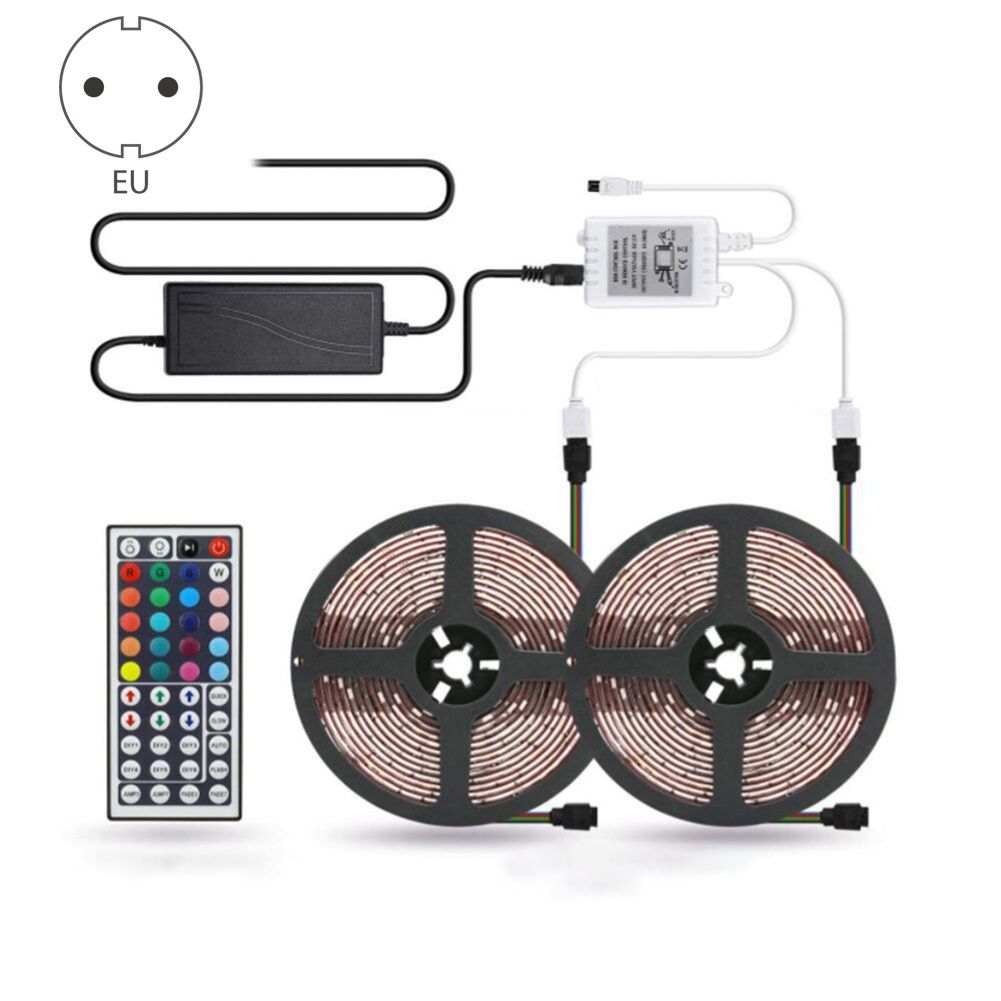 LED 5050 Soft Colorful Light Strip 44-key Controller Kitchen Holiday Party Decor