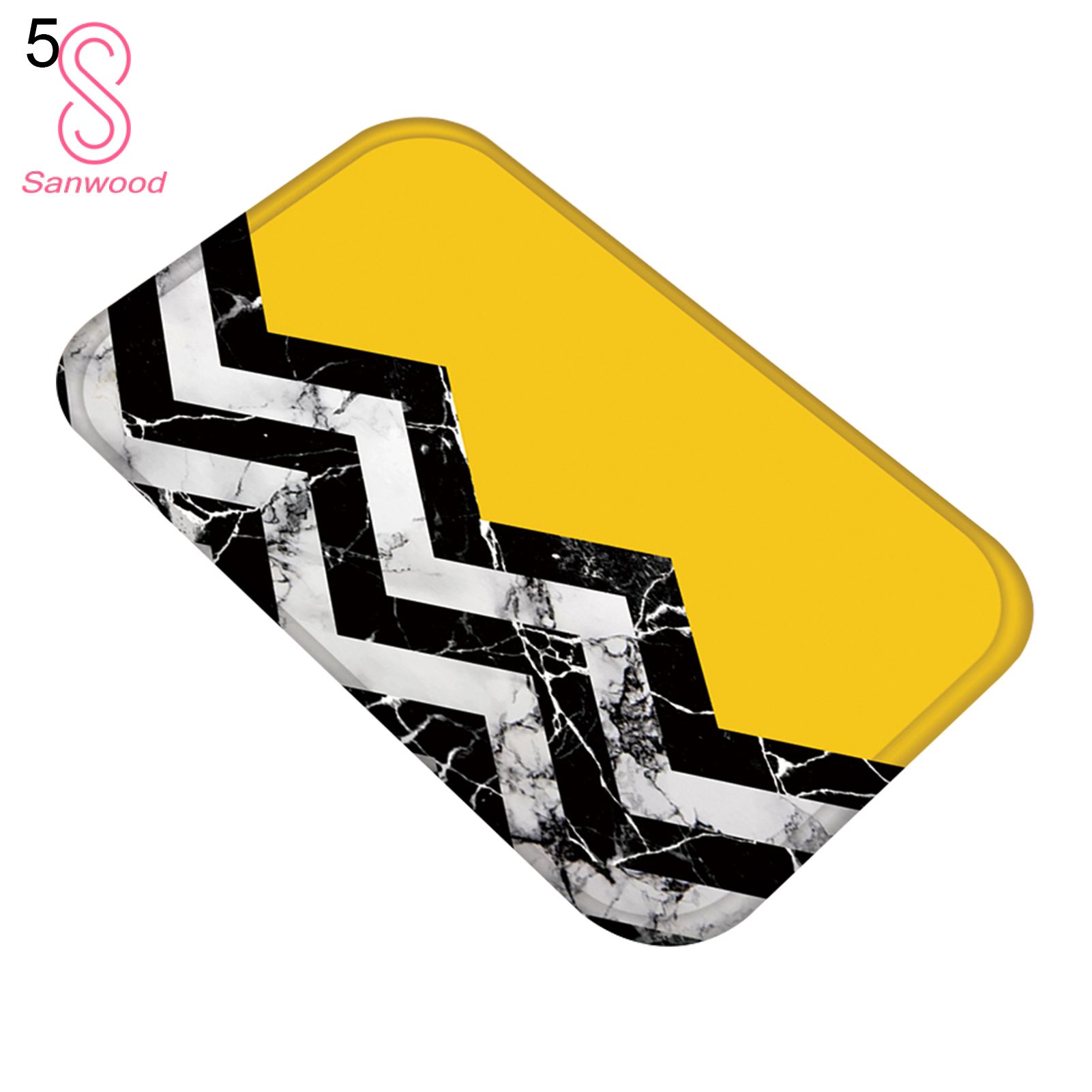 Bathroom Mats Soft Anti-slip Flannel Soft Texture Bath Floor Mat for Home