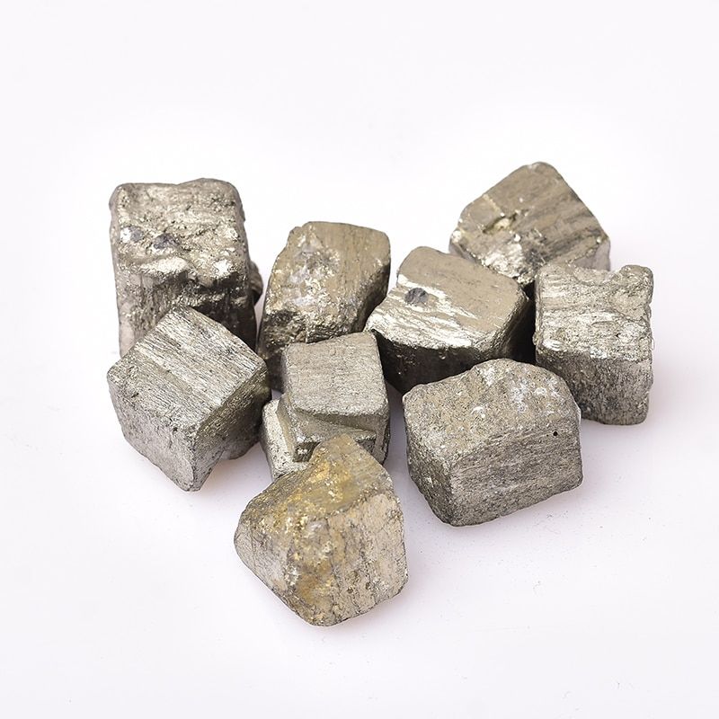 Natural Pyrite Irregular Ore Mineral crystal Stone Mineral Lron Rough Quartz Teaching Specimen Gem Ornaments Pyrite DIY Ornament