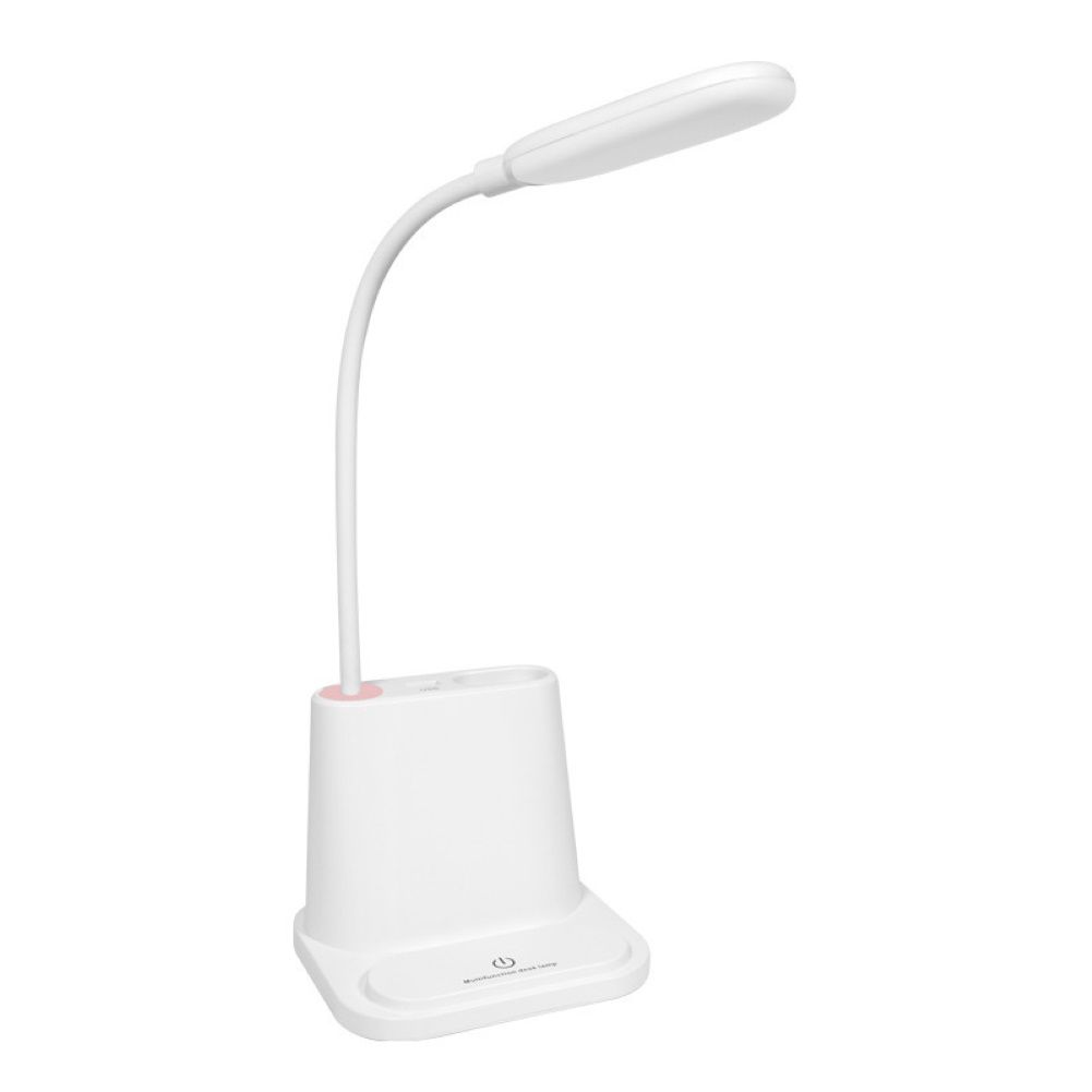 USB Rechargeable Bedroom LED Table Lamp Touch Control Desk Light with Cooling Fan