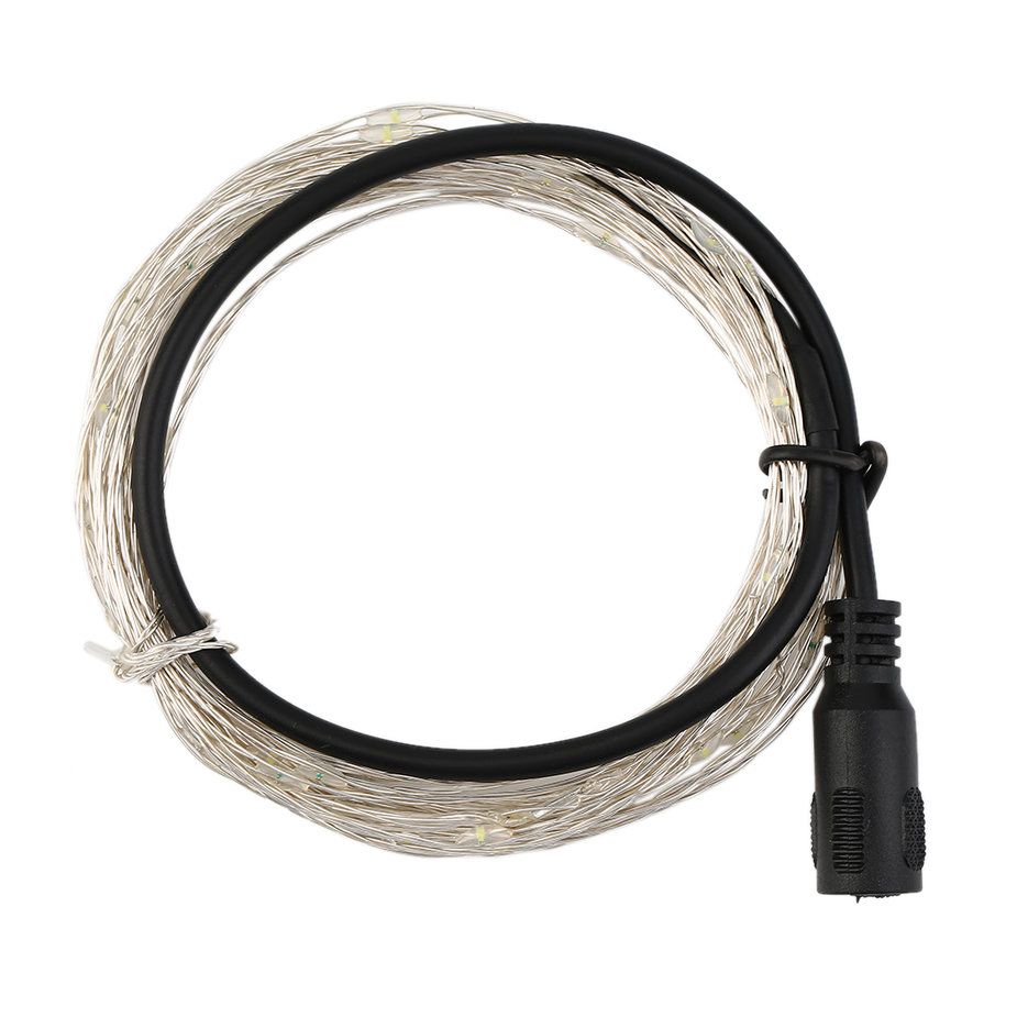 5M 50 LED Silver Wire Christmas Wedding Party String Fairy Light Lamp 12V