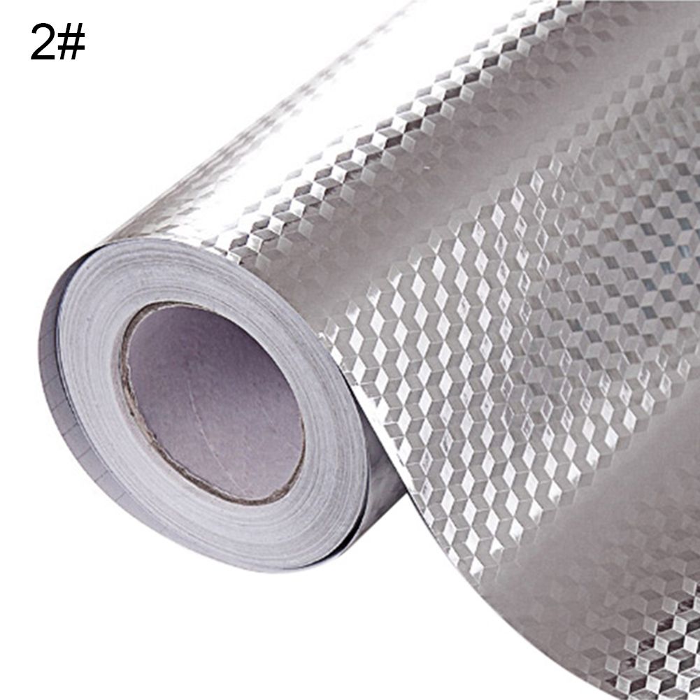 Kitchen Waterproof Oil-proof Lattice Self Adhesive Decor Sticker Wall Paper