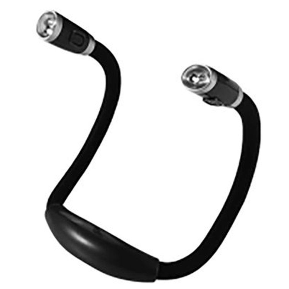 Flexible Adjustable LED Light Neck Book Night Lamp for Study Reading-Black