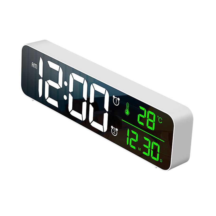 Large Screen Luminous Desktop Timer Temperature Display Alarm Clock with Music