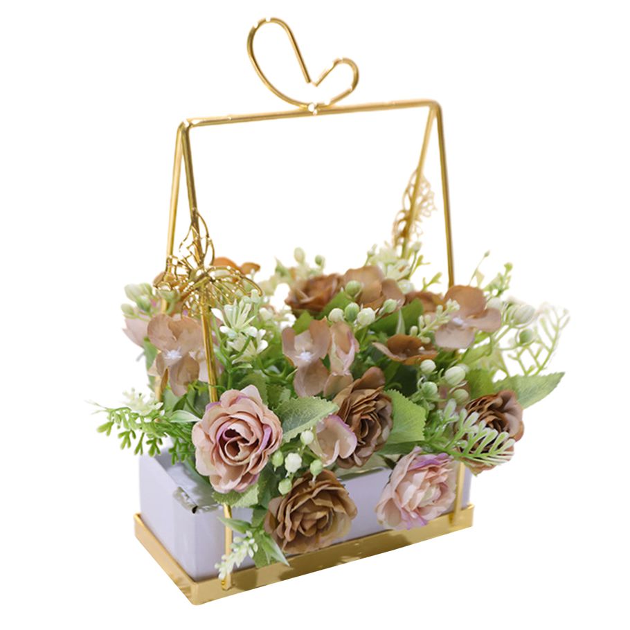 Artificial Flower Long Lasting Artificial Potted Wedding Gifts