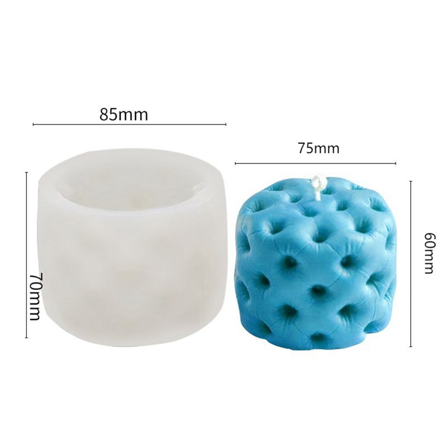 Candle Mold, 3D Mini Sofa Candle Silicone Mold, DIY Aromatherapy Crafts Making Mold (85X70mm)
