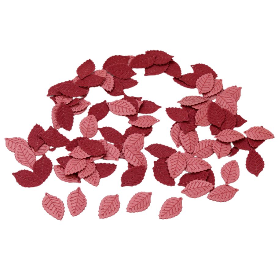 Faux Leaves Clear Texture Versatile Embossing Mini Fabric Leaves