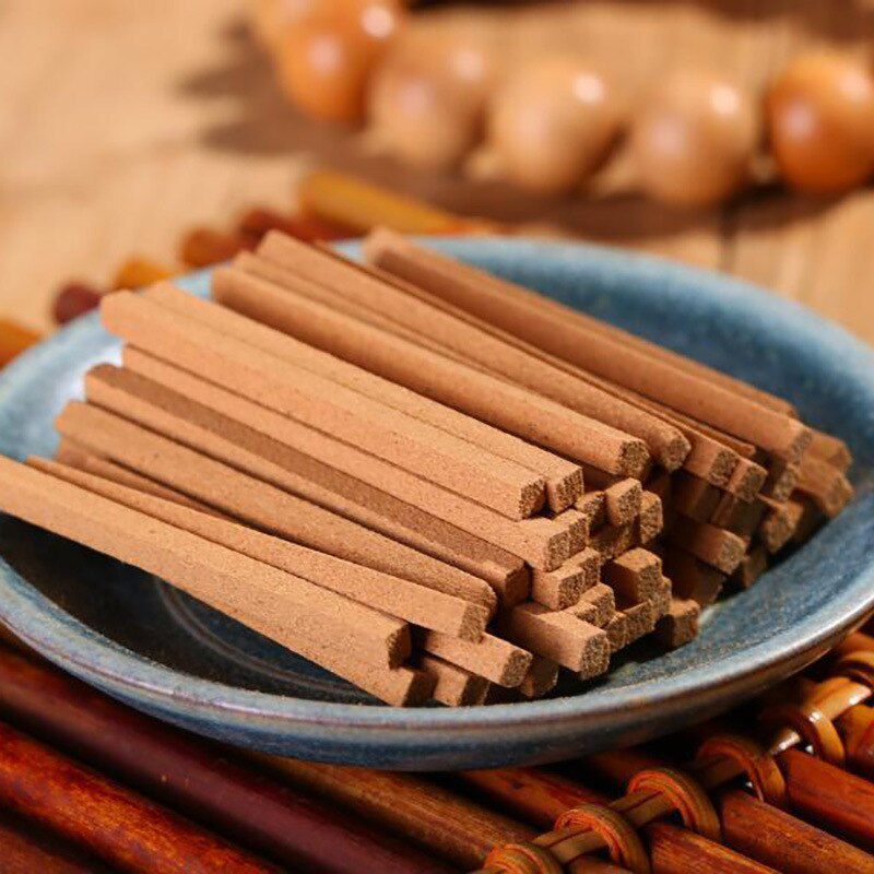 100pcs/box Natural Sandalwood Stick, Thread, Plate, Bamboo Stick, Incense Gift, Buddhist Family Decorations Home Fragrance