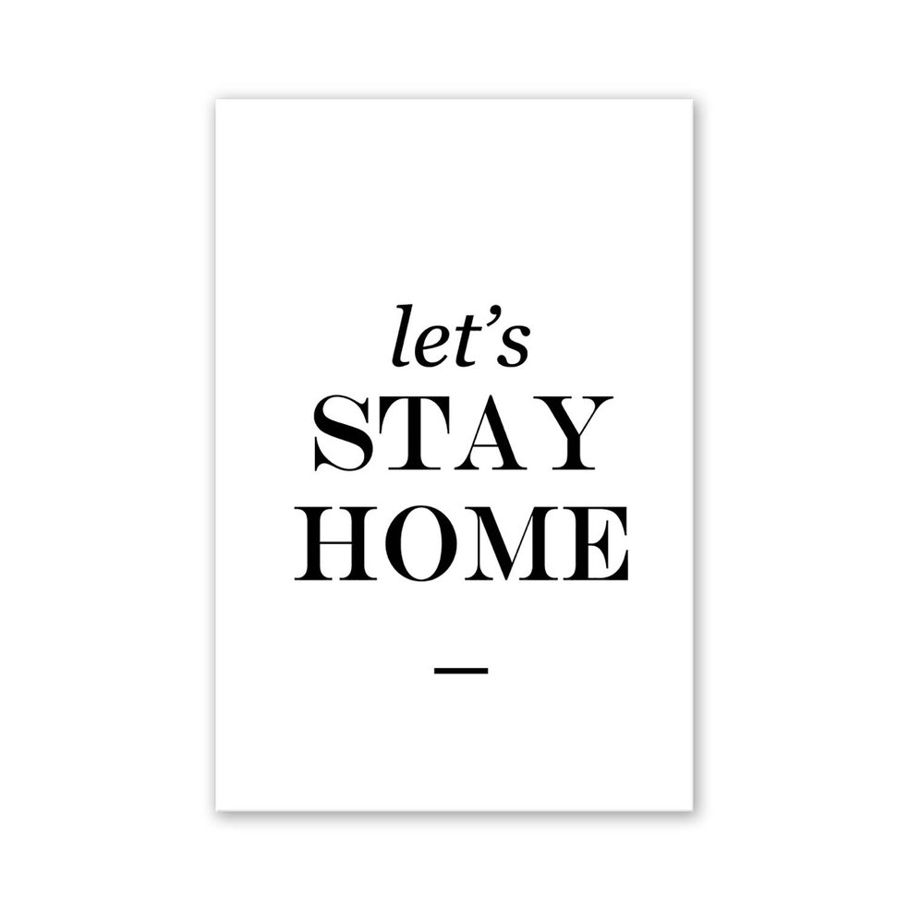 MA Stay Home English Letter Wall Art Canvas Spray Painting Decoration-Colorful 12